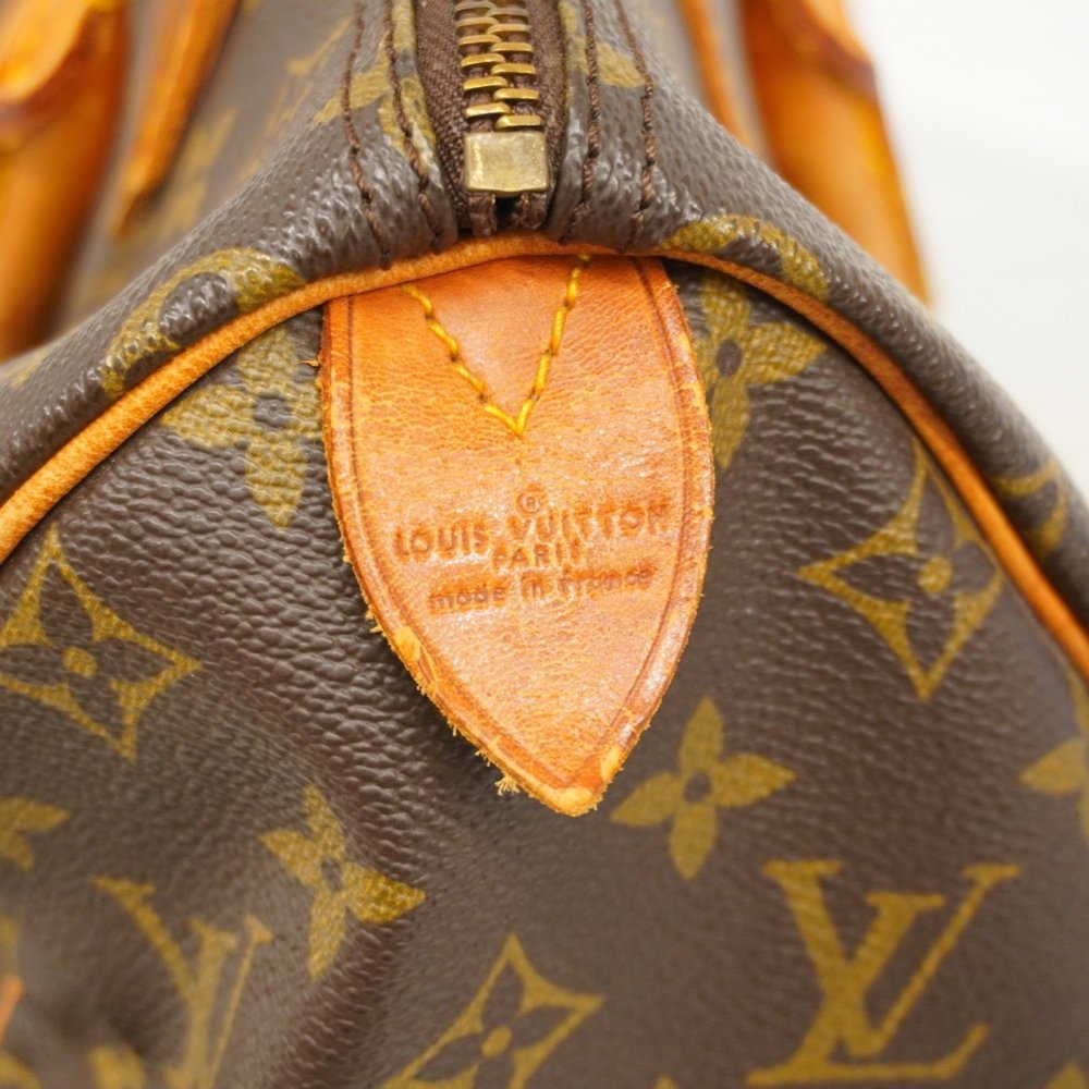 LOUIS VUITTON Authentic Brown Monogram Speedy 30 Bag - Picture 5 of 16